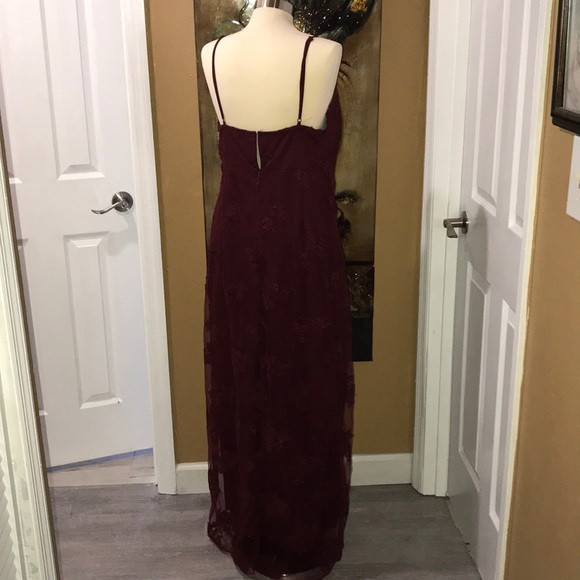 Fashion Nove burgundi dress large - Picture 5 of 6